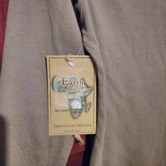 Earth Co. b.Organic WOMEN Shirt LONG Sleeve Made in *Switzerland Size M NWT - Picture 3 of 7
